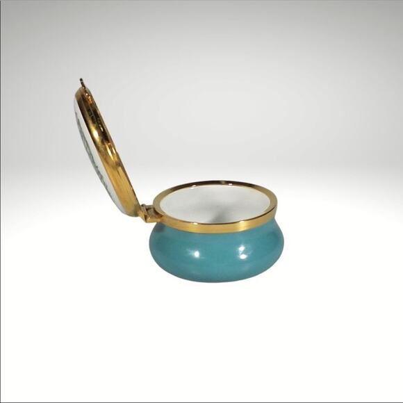 Vintage Kingsley Enamels Happy Birthday trinket-pill box Worcestershire, England - Picture 3 of 6